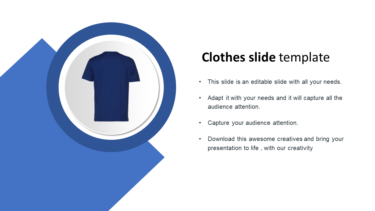 Clothes slide template